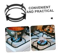 POPETPOP Accessori Fornelli a Gas Porta Anelli Per Carichi Pesanti Supporto Wok Per Fornello a Gas Griglia Rotonda Per Wok Anello Per Pentole Supporto Per Pentole Nero Metallo