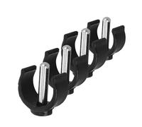 POPETPOP Accessori per Bastoni da Passeggio Clip di Bloccaggio a C 4 Pezzi in ABS e Acciaio per Stampelle e Canne da Cammino Uso Quotidiano e Viaggio