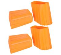 POPETPOP Accessori per Scale 4 Copripiedi in Plastica Antiscivolo per Piedini, per Scalette Domestiche e Gradini Larghi