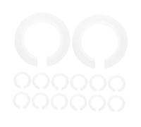 POPETPOP Adattatore Anello Porta Paralume Lampada E27 a E14 in Plastica Bianco, Design Compatto e Durata, Confezione da 25 Pezzi per Vari Apparecchi di Illuminazione