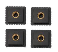 POPETPOP Adattatore per Slitta Flash 4 Pezzi Foro da 1/4 Pollice in Abs e Ferro, Supporto Rapido per Montaggio Microfoni Esterni su Fotocamere