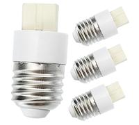 POPETPOP Adattatore Portalampada in Metallo E27 a G9, Base Luminosa LED Resistente Alte Temperature, Compatibile Lampade da Soffitto e Tavolo, Set da 4 Pezzi in PC Robusto