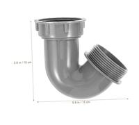POPETPOP Adattatore Tubo Scarico Lavello Cucina Raccordo V Flessibile per Tubi Collettori Connettore Durevole per Sostituzione Tubi Lavabo e Scarichi Fognari Installazione Rapida e