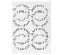 POPETPOP Adesivi per Intarsi nella Chitarra Classica 8 Pezzi Decorativi | Facile Installazione, Copre L’usura Estetica, per Fai da Te e Ritocco, Carta, Effetto Personalizzato