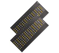 POPETPOP Adesivi per Tastiera di Chitarra Folk ed Elettrica Decalcomanie Autoadesive Resistenti per Strumenti Musicali Set 2 Pezzi per Principianti e Miglioramento Tecnica