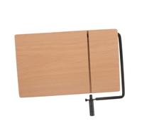 POPETPOP Affettatrice Formaggio in Legno e Acciaio Inossidabile con Base Antiscivolo Stabile e Angolo Ergonomico, per Cucina e Tavola, Affettatura Uniforme e Multipurpose