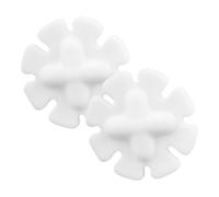 POPETPOP Agitatore Magnetico Portatili e Comodi da Laboratorio 2 Pezzi a Forma di Petali di Fiore, Bastoncini Agitatori Magnetici in Plastica Bianca per Uso Scientifico e Domestico