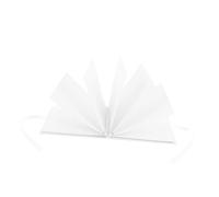 POPETPOP Album Scrapbook Bianco con Fogli e Rilegatura a Spirale Album Fotografico con Fiocco per Foto di Famiglia Matrimonio e Momenti Creativi