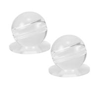 POPETPOP Allenatore di Colpi per Biliardo Foro, Palla da Allenamento in Resina Trasparente per Tavoli da 18 Buche, Ausilio per Esercitarsi alla Mira dello Snooker, Set da 2 Pezzi