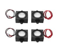 POPETPOP Altoparlante Miniaturizzato 4 Ohm 3w per Progetti DIY Audio con Compatibilità Versatile e Uscita Bassi Potente, per Dispositivi Compatti e Gadget Sonori Neri