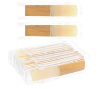 POPETPOP Ance per Sassofono Soprano in Si Bemolle 25 Set da 30 Pezzi Contenitore Porta Ance Accessori Musicali per Principianti e Suonatori Jazz per Strumenti a Fiato