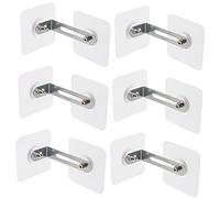 POPETPOP Ancoraggi Anticaduta Mobili Adesivi per Ragazzo Ragazza, Kit Sicurezza Fissaggi Resistenti senza Foratura, Protezione Armadi e Librerie, 6 Pezzi per Casa Sicura