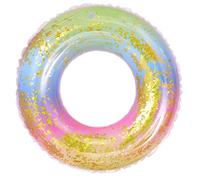 POPETPOP Anello da PVC Semitrasparente con Paillettes Colorato e Resistente per Anni Senza Strumenti Gonfiabili per Piscina