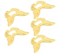 POPETPOP Apribottiglie a Forma di Farfalla 5 Pezzi in Lega di Zinco Oro, Pratici e Salva per Uso Quotidiano in Casa e Bar