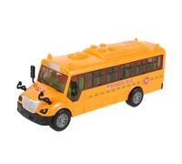 POPETPOP Autobus Inerziale per Bambini Scuolabus Porte Apribili e Sicuro in Abs per Bambini per Divertimento e Intrattenimento