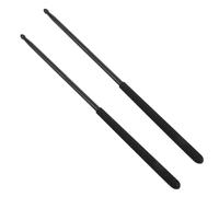 POPETPOP Bacchette da Batteria in Lega di Alluminio 5a, Nere, Antiscivolo, per Jazz e Setup di Percussioni, per Principianti e Percussionisti Esperti