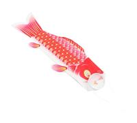 POPETPOP Bandiera a Forma di Carpa Rossa in Stile Giapponese 1 Metro Decorazione per Festa delle Barche Drago e Festa all'Aperto Materiale Satinato Resistente per Sfondo Fotografico e