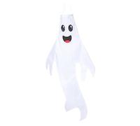 POPETPOP Bandiera della trachea fantasma ciondolo da giardino di Halloween impiccagioni di fantasmi di Halloween sospeso Arredamento appeso al giardino bandiere manica a stoffa bianca