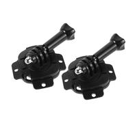 POPETPOP Base Adesiva 2 Set per Supporto Telecamera Casco da Equitazione e Kayak, Rotazione 360°, Resistente a Condizioni Atmosferiche, Facile da Montare e Smontare