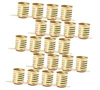 POPETPOP Base Per Lampada a Vite in Ottone Giallo, Portalampada Mini Per Test Elettrici Fai Da Te, 50 Pezzi Per Esperimenti Scolastici e Circuiti Elettronici