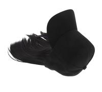 POPETPOP Berretto da Baseball con Parrucca Integrata Regolabile per Donna Taglio con Estensioni Nere e Sfumature Blu Cappello Fashion per Feste e Quotidiano