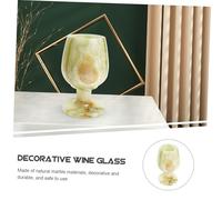 POPETPOP Bicchiere Da Vino in Marmo Naturale Coppa Da Vino Elegante Accessorio Per Interni