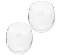 POPETPOP Bicchieri da Whisky Stampa Mappa del Mondo 3.35 Pollici Set da 2 in Vetro Trasparente per Uso Domestico e Cocktail Serali