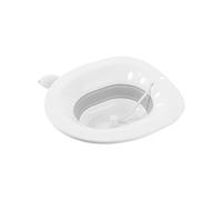 POPETPOP Bidet senza Squat in Plastica per Donne Incinte e Post-partum, Lavandino per Lavaggio Dell’anca Design Curvo e Superficie Liscia, Supporto per Sedile Wc Ovale e Allungato, Ausilio