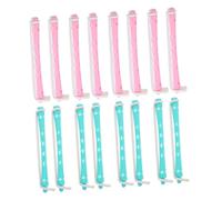 POPETPOP Bigodini Per Permanente 24 Pezzi, Bastoncini Da Curling in Plastica Per Chioma Lunghi e Corti, Arricciacapelli Facili Da Usare Per Donne, Strumenti Per Styling Sicuri Per Casa e Viaggio