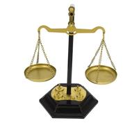 POPETPOP Bilancia di Giustizia in Metallo Vintage Decorazione da Tavolo Centrotavola per Casa e Ufficio Simbolo di Stabilità e Armonia Design