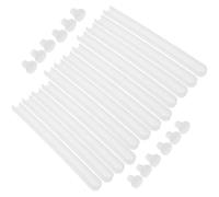 POPETPOP Binari per Cassetti Capacità di Carico Elevata in Plastica Bianca 6 Set Struttura Monopezzo e Scorrimento Completo per Cassetti di Armadi e Comò