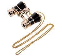 POPETPOP Binocolo Miniatura Compatto da Donna con Catena Binocolo Piccolo da Concerto e Teatro in Metallo Placcato per Esterni e Viaggi per Adulti