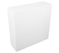 POPETPOP Blocchi di Schiuma Bianca Blocco di Schiuma Spesso Decorabile e Colorabile per Lavoretti Artigianali per Creazioni e Decorazioni Fai da Te