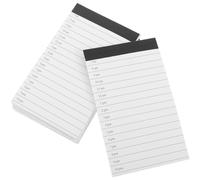 POPETPOP Blocco Note A7 Tascabile a Righe Set da 6 Pezzi per Pianificazione Giornaliera Quaderno per Appunti e Checklist Carta per Blocchi Stenografia per Lavoro Studio e Viaggi