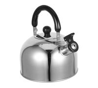 POPETPOP Bollitore Fischiante Per Fornello: Teiera in Acciaio Inossidabile Con Manico Ergonomico, Fondo Piatto Spesso 3 Litri, Riscaldamento Rapido, Piccolo Set Da Caffè, Induzione A Gas
