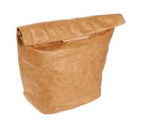 POPETPOP Borsa per Pranzo al Sacco in Carta Kraft Marrone, Pieghevole e Degradabile, per Conservare Alimenti Durante la Vita Quotidiana
