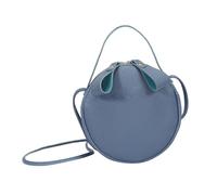 POPETPOP Borsa Tracolla Donna Porta e Spazio per in Pu Design a Righe Colore Blu lo Shopping e L'uso Quotidiano