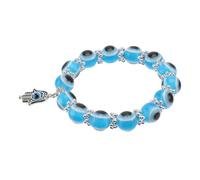 POPETPOP Bracciale Evil Eye con Retro e Amuleto Hamsa Accessorio Fortunato per Amiche e