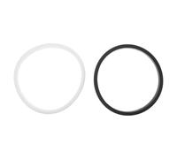 POPETPOP Braccialetti Sportivi in Silicone da Polso 2 Pezzi Bianco e Nero, Elasticità Elevata, Traspiranti per Corsa, Fitness, Eventi di Squadra e Palestra Uomo Donna