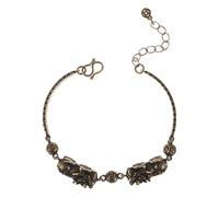 POPETPOP Braccialetto Pi Yao Vintage in Ottone per Coppie, Bracciali di Promessa Uomo e Donna con Simbolo Portafortuna per Capodanno Cinese e Regalo