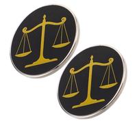 POPETPOP Brooch della Giustizia in Lega Vintage 2 Pezzi per Aula di Tribunale e Giuristi Uomo