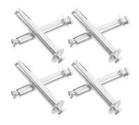 POPETPOP Bulloni di Espansione Esterni in Gomma e Acciaio Inox per Dosso Stradale, Set da 8 Pezzi Supporti Antivibranti, Fissaggio per Vialetti e Dossi Artificiali in Aree Urbane