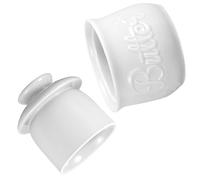 POPETPOP Burriera in Ceramica Bianca con Coperchio Ermetico Contenitore per Burro e Formaggio da Cucina Conservazione Prolungata e Decorativa per Piano di Lavoro