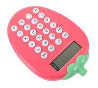POPETPOP Calcolatrice Portatile Solare Compatta e Multifunzione Design Fragola Cartoon per Uso Scolastico e Ufficio Calcoli Precisi