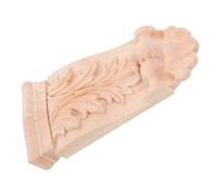 POPETPOP capitello in Legno Intagliato Applique ad Angolo Decalcomania intagliata in Legno Applique in Legno mensole Stile Europeo Applicazioni e intarsi in Legno di Legno Cachi