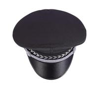POPETPOP Cappello Ampio Bordo Nero Cotone-poliestere Design a Rete e Supporto per Chioma, Comodo e Tridimensionale per Spettacoli Sul Palco