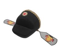 POPETPOP Cappello da Imperatore Cinese Elegante e Confortevole Non Tessuto Accessorio per Costume Tradizionale Cinese e Performance di Ruolo Colore Casuale