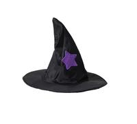 POPETPOP Cappello da Strega per Gatto di Colore Scuro, Semplice e Raffinato, Accessorio per Costume da Gatto a Halloween e Feste