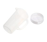 POPETPOP Caraffa per Bevande Capacità con Resistente e Freddo Contenitore per e Succhi in Plastica Sicura per Uso Bianco Riutilizzabile