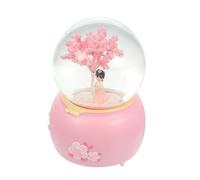 POPETPOP Carillon Adorabile Hanfu Girl Sfera di Cristallo Luminosa Decorazione per La Casa Ornamentale Delicata per Scrivania Compleanni Feste Effetto Nevicata Automatica Grande